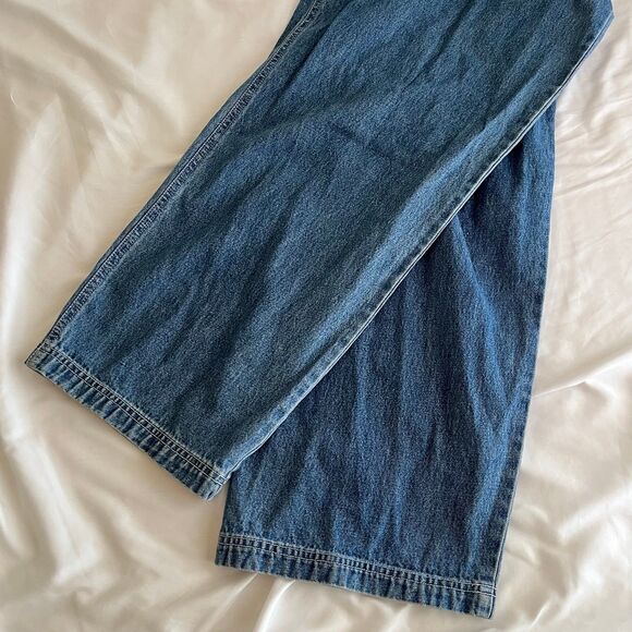 Looney Tunes Tweety Bird Denim  Carpenter Embroidered Overalls Women’s Size XL - Picture 8 of 8